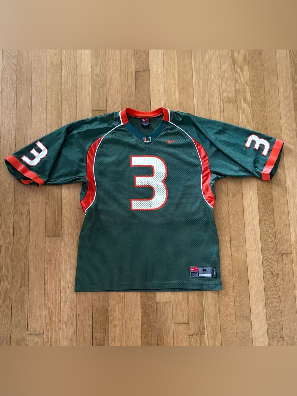 Vintage Nike Miami Hurricanes Football Jersey 2004 Frank Gore Men’s Small